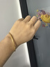 中國黃金（CHINA GOLD）黃金戒指女款足金古法素圈光圈尾戒女士小指環(huán)生日禮物送女友老婆 古法素圈戒指16# 金重約0.3g【克重多退少補(bǔ)】 曬單實(shí)拍圖