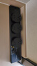 美的（Midea）移動軌道插座家用廚房餐邊柜滑動電力軌道排插免打孔軌道插座明裝【黑】40cm軌道贈3個五孔 曬單實拍圖