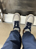 耐克NIKE 籃球鞋男子AJ1喬1板鞋JORDAN 1運動鞋FZ5042-041灰白42 曬單實拍圖