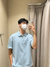 安踏（ANTA）冰絲速干polo衫短袖男t恤2026年夏季款休閑運(yùn)動服男士薄款健身服 展翅藍(lán)-7 (冰絲速干) L /175 適合120-140斤 曬單實(shí)拍圖