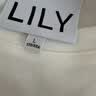 LILY2026夏新款全棉簡約貓咪印花圖案休閑通勤圓領短袖T恤女上衣 603本白 L 曬單實拍圖
