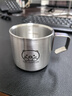 onlycook304不銹鋼雙層水杯 家用兒童牛奶杯 雙層帶把手隔熱水杯 150ml 曬單實(shí)拍圖