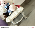 璽玟萬向輪小凳子帶靠背家用輪滑凳換鞋凳帶孩子客廳凳帶娃神器小椅子 云朵款米白色-【云端坐感】 曬單實拍圖
