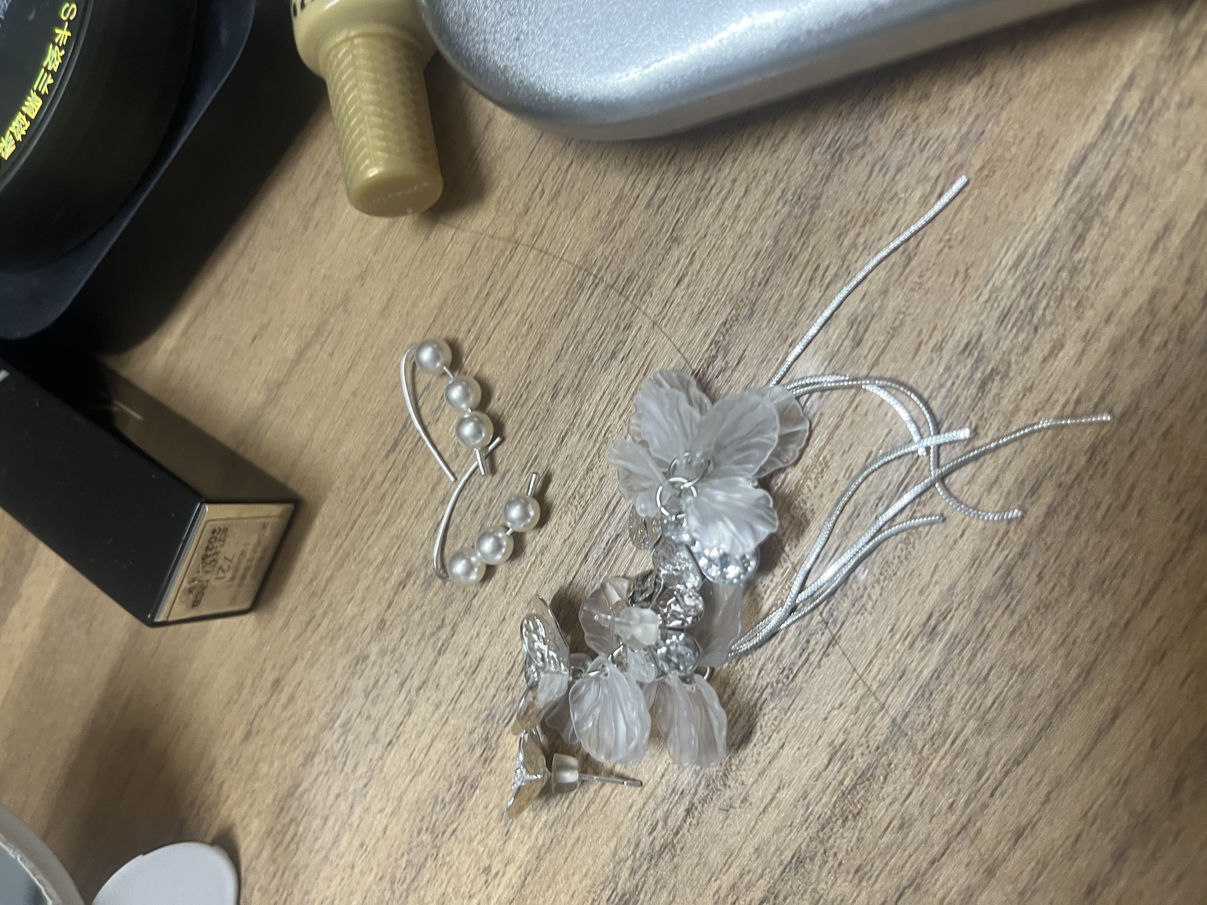 Lnieer925銀針鋯石花朵貝殼海邊度假風流蘇長款耳環女氣質獨特漂亮耳飾 花朵貝殼流蘇耳環【925銀針】 曬單實拍圖