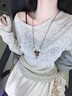 TFY夏季長款橡果項鏈女款2026新款復古民族風棉麻衣服配飾掛繩毛衣鏈 橡果串珠項鏈【長度可調節】 曬單實拍圖