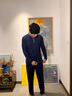 Charm Kendo男士睡衣男莫代爾春秋款高檔透氣薄款寬松休閑可外穿家居服套裝 藏青【莫代爾家居服套裝禮盒款】 送老公實(shí)用高級感 XL(130-155斤) 曬單實(shí)拍圖