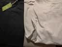 京舒然京東自有品牌棉·10A抑菌新疆棉男裝短t打底衫T恤 白+灰+黑七夕 曬單實拍圖