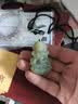 珪寶和田玉觀音吊墜男款玉墜玉佩油青寶瓶坐蓮菩薩玉石項鏈玉器掛件 曬單實拍圖