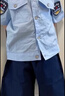 G.duck童裝男童春秋套裝兒童衣服男寶寶春裝警官服男孩cos交警警察衣服 警察服套裝【夏款】 110 尺碼4~5歲【100-110cm】 曬單實拍圖