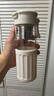 恩爾美（nRMEi）茶杯茶水分離杯磁彈泡茶玻璃水杯男士雙層防燙耐高溫高硼硅玻璃杯 【防燙外殼+茶倉+便攜提手】白色500ml 曬單實拍圖