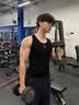 GOLOVEJOY高樂捷健身背心男士無袖運動背心訓練速干排汗透氣緊身顯肌肉黑XL 曬單實拍圖