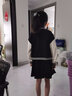 英氏（YEEHOO）女童套裝兒童外套棒球服衛(wèi)衣衛(wèi)褲秋裝運(yùn)動(dòng)衣服中大童裝秋季新款 短款棒球服黑色 150 曬單實(shí)拍圖