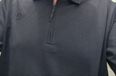 杰克·瓊斯（JACK&JONES）26年新款夏季短袖polo衫男士華夫格潮流休閑拉鏈翻領寬松t恤男裝 E40黑色 L （180） 曬單實拍圖