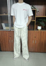 袋鼠（DAISHU）美式彎刀褲子男士2026新款夏季薄款冰絲寬松直筒青少年休閑褲男生 卡其色（冰感速干） M （適合100-120斤左右） 適合身高體重: 160.0-170.0cm/50.0-60. 曬單實(shí)拍圖