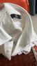 七匹狼【四面彈】短袖襯衫男夏季休閑商務易打理襯衣 本白 2XL180/96A 曬單實拍圖