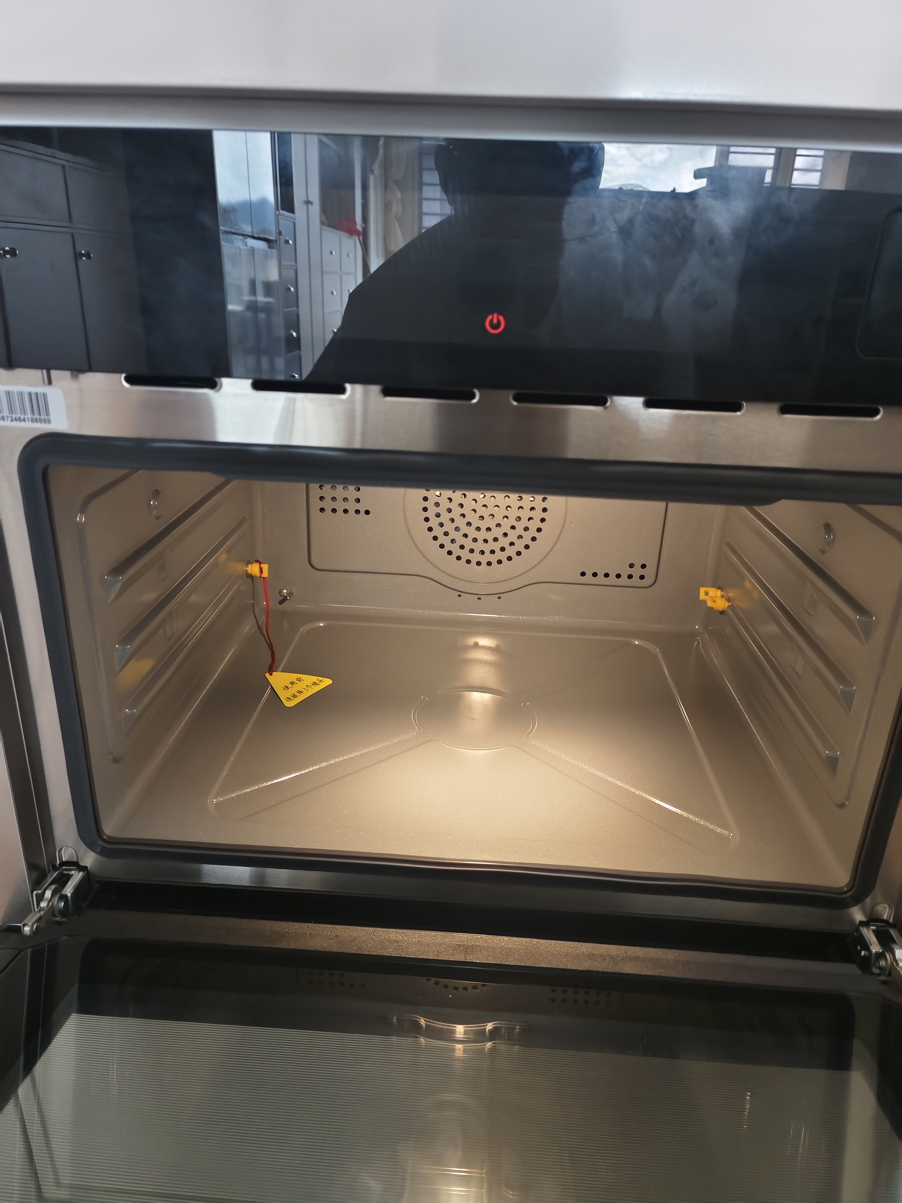 德普凱信（Depelec）高定品牌新品TD55M無縫陶瓷內膽蒸烤箱一體機8.57寸彩膜屏500+云菜譜玻璃纖維棉全包 8.57寸彩屏無縫陶瓷內膽-TD55M全包裹 曬單實拍圖