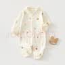 婧麒（JOYNCLEON）嬰幼兒衣服夏季連體衣純棉寶寶新生兒長袖外出哈衣 Jlt200850 曬單實(shí)拍圖