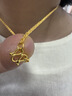 中國黃金（CHINA GOLD）黃金絞絲鏈足金項(xiàng)鏈女款實(shí)心素鏈麻花鏈七夕情人節(jié)生日禮物送女友 【定制款*7-10天發(fā)貨】支持多退少補(bǔ) 【京速達(dá)】約10.5g 曬單實(shí)拍圖