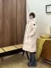 波司登26早秋羽絨服情侶長款連帽加厚寬松休閑面包服B260245171DS 曬單實拍圖
