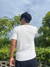 馬克華菲短袖男款t恤冰絲涼感網(wǎng)眼透氣上衣夏季速干運(yùn)動(dòng)體恤 白色 L 曬單實(shí)拍圖