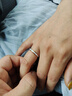 DR【久愛】黃14K情侶對戒結婚戒指疊戴單女戒歐美風紀念日禮物 曬單實拍圖