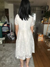 富羅迷女童連衣裙夏季盤扣新中式改良裙子女大童時髦洋氣長裙 米色 160 曬單實拍圖
