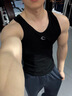 GOLOVEJOY高樂捷健身背心男士無袖運動背心訓練速干排汗透氣緊身顯肌肉黑XL 曬單實拍圖