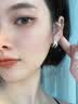 紀詩哲（GIEVSZHE）天然白貝母耳環女新款雙層氣質無耳洞耳夾精致耳飾七夕情人節禮物 天然白貝母耳夾無耳洞可戴 定情信物/紀念日情侶禮物/禮盒包裝/免費刻字 曬單實拍圖