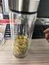 萬象（WANXIANG）抗菌雙層玻璃杯禮盒裝V49RgL商務便攜鈦銀色水杯480ml車載辦公杯 曬單實拍圖