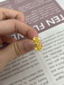 中國黃金（CHINA GOLD）黃金紫荊花耳釘足金甜美簡約花朵耳鉤耳飾女款生日禮物送女友老婆 足金紫荊花耳飾約2.65g 曬單實拍圖