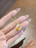 老鳳祥蓮花平安扣和田玉吊足金墜銀項鏈女款輕奢七夕情人節禮物女友老婆 曬單實拍圖