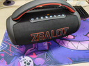 狂熱者（ZEALOT）P12新款60W大功率無線藍牙音箱廣場舞音響插卡U盤重低音炮炫彩燈立體聲音響 酷黑色 365天只換不修  正品保證 曬單實拍圖