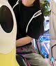 MeetMetro瑪依爾設(shè)計(jì)感露肩T恤女2026夏新款小眾開(kāi)叉短袖純棉上衣 黑色 S 曬單實(shí)拍圖