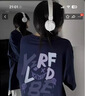 何佳功美式復古印花短袖t恤女2026夏季寬松學生韓版情侶上衣恤衫學生 藏青色 L 【建議100-120斤】 曬單實拍圖