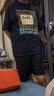 蔻馳（COACH）【七夕禮物】奧萊男士EVERYDAY拼貼裝飾棉質型短袖T恤舒適百搭 海軍藍色 M 曬單實拍圖