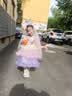 迪士尼（Disney）女童艾莎公主裙2026夏愛莎洛麗塔連衣裙亮片生日禮服蓬蓬裙子童裝 紫色 閃耀公主裙 120 【身高約115-125cm體重40-50斤】 曬單實拍圖