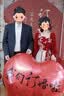 皮爾卡丹（pierre cardin）中式敬酒服新娘2026新款秋季訂婚禮服裙大碼胖mm顯瘦回門服酒紅色 酒紅色 MJ903長裙 L 110斤左右 曬單實拍圖