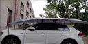 大昌攬月汽車全自動移動車棚車頂遮陽傘遙控車蓬電動折疊防曬隔熱車衣罩 半自動【銀灰色】 小號【4.2*2.1米】 曬單實拍圖