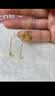中國黃金（CHINA GOLD）黃金項鏈碎冰冰四葉草999足金項鏈情人節生日禮物送女友老婆媽媽 足金約1.15-1.25g+贈s925銀鏈/禮盒 曬單實拍圖