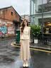 羅蒙（ROMON）2026新款高端女士套裝小眾氣質夏裝上衣搭配裙子夏季穿搭一整套 卡其色【上衣+半身裙】 M 建議95-110斤 曬單實拍圖