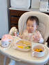 DOMICOCO哆咪可可寶寶餐具禮盒套裝兒童輔食碗勺叉子高顏值送禮高檔禮盒周歲伴手禮 煙粉系列-大禮盒六件套 曬單實拍圖