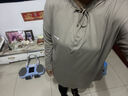 chicnear大碼瑜伽服女上衣運動(dòng)健身服速干衣胖妹妹胖mm連帽罩衫 卡其色 【遮跨藏肉 視覺(jué)顯瘦】 XL 建議130-145斤 曬單實(shí)拍圖