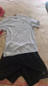 安踏（ANTA）速干運(yùn)動(dòng)套裝男2026夏季新款男士短袖t恤短褲青少年男裝跑步衣服 純凈白套裝（冰絲速干-斜插口袋） XL/180(140-160斤） 曬單實(shí)拍圖