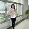 波司登春秋90鵝絨羽絨服女士輕薄立領修身短款休閑百搭舒適外套 曬單實拍圖