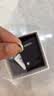 AJIDOU阿吉豆耳環(huán)女款耳圈輕奢耳扣簡約潮流圓環(huán)百搭通勤耳釘耳飾 奶白撞色金環(huán)耳圈 曬單實(shí)拍圖