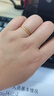 中國黃金（CHINA GOLD）黃金戒指女款足金古法素圈光圈尾戒女士小指環(huán)生日禮物送女友老婆 古法素圈戒指15# 金重約0.3g【克重多退少補】 曬單實拍圖