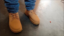樵柯馬丁靴秋冬季高幫加絨棉鞋牛津工裝雪地靴休閑鞋子男工作勞保鞋 MD-M1黃色 41 曬單實(shí)拍圖