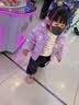 G.duck小黃鴨兒童棉服冬季嬰兒衣服男女童加厚棉衣小童寶寶棉襖加絨外套 白色花朵 90 尺碼1~2歲【 80-90cm】 曬單實拍圖