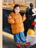 嘟嘟家【4級防潑水】兒童棉服魔法棉冬款男童棉襖卡通冬裝女童棉衣童裝 沙漠橙 110 曬單實拍圖
