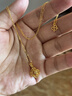 中國(guó)黃金（CHINA GOLD）碎冰冰四葉草黃金項(xiàng)鏈女足金吊墜七夕情人節(jié)禮物送女友老婆生日 【經(jīng)典款】四葉草足金項(xiàng)鏈2.5g 曬單實(shí)拍圖